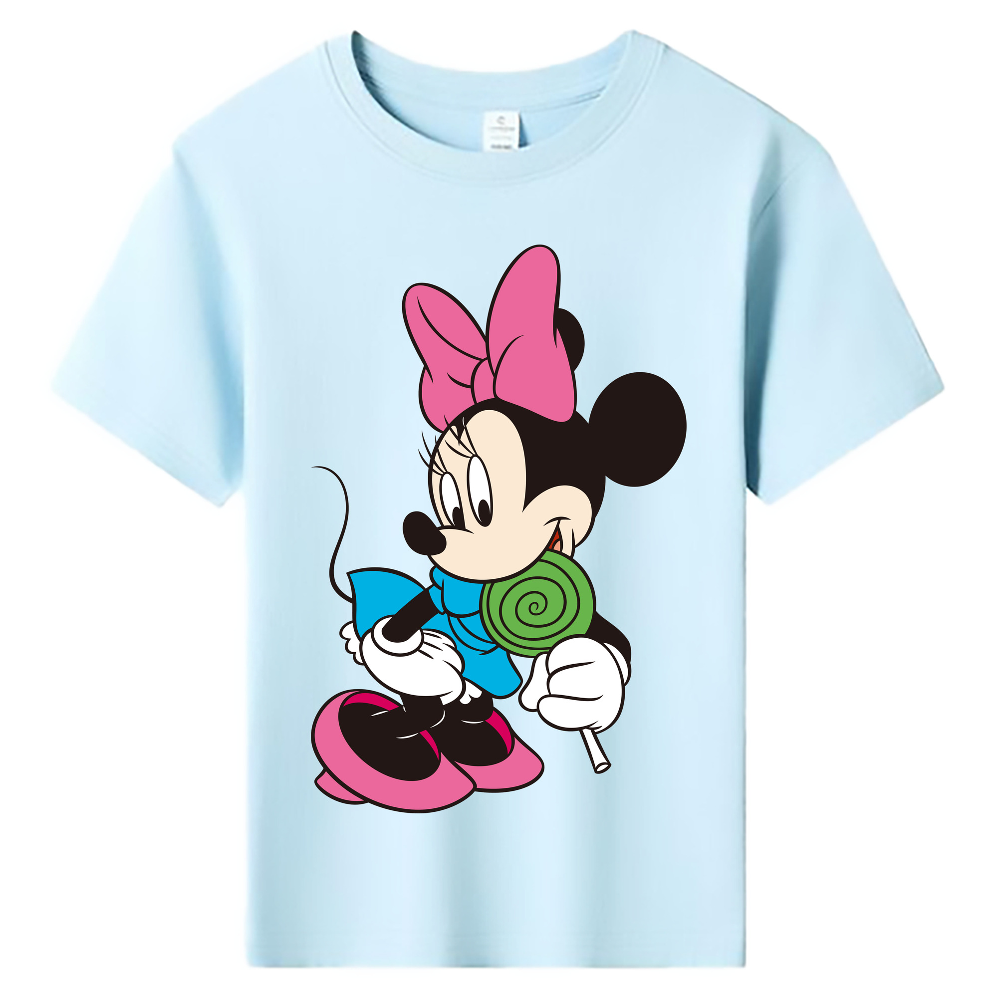 ミッキーマウス Mickey Mouse 綿100％キッズTシャツ（フロントプリント）